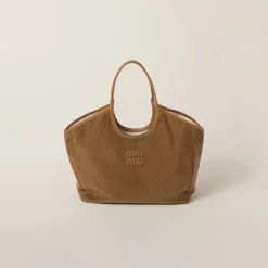 Cinnamon Ivy Corduroy Bag | Miu Miu