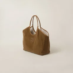 Cinnamon Ivy Corduroy Bag | Miu Miu
