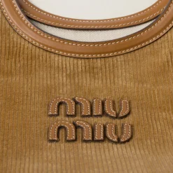 Cinnamon Ivy Corduroy Bag | Miu Miu