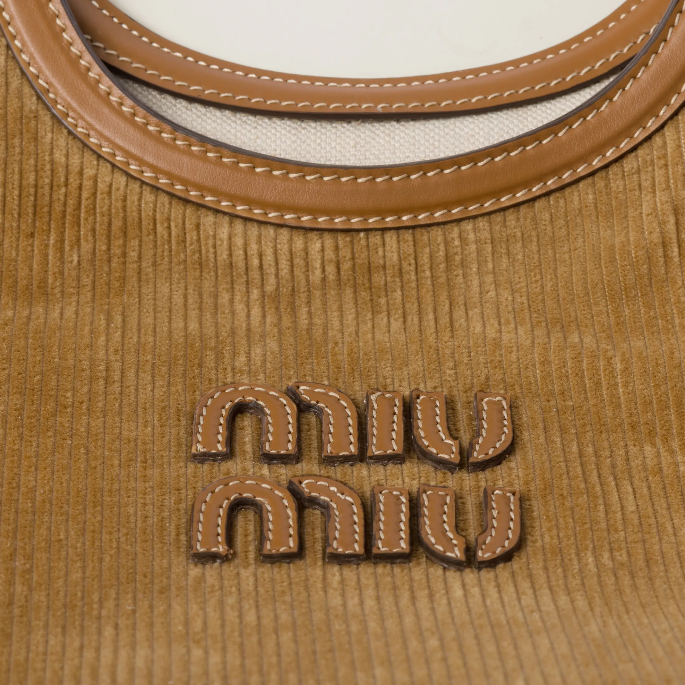 Cinnamon Ivy Corduroy Bag | Miu Miu