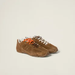 Cinnamon New Balance X Miu Miu 530 Sl Suede Sneakers | Miu Miu