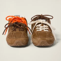 Cinnamon New Balance X Miu Miu 530 Sl Suede Sneakers | Miu Miu