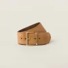 Cinnamon Suede Belt | Miu Miu
