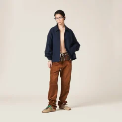 Cinnamon Suede Pants | Miu Miu