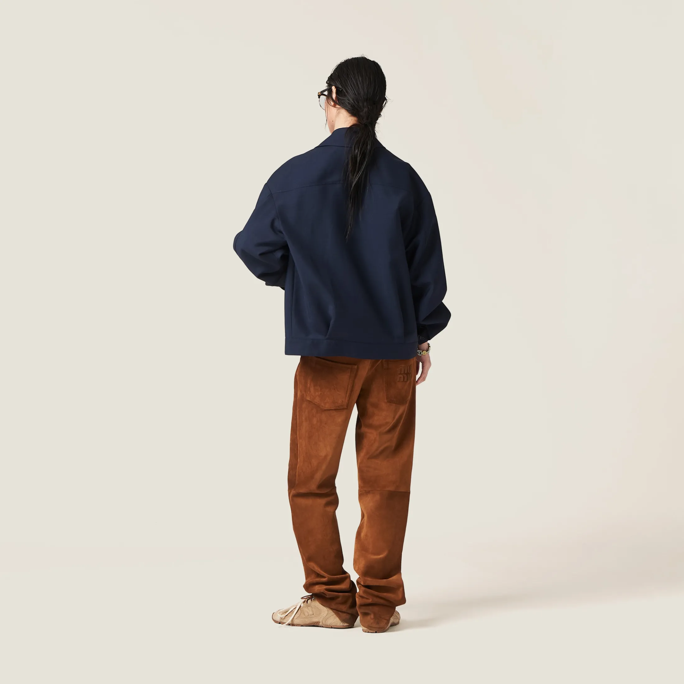 Cinnamon Suede Pants | Miu Miu