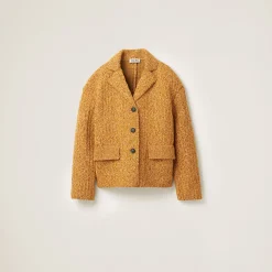 Cinnamon Wool And Cotton Jacket | Miu Miu