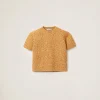 Cinnamon Wool And Cotton Sweater | Miu Miu