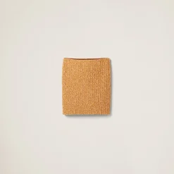 Cinnamon Wool And Cotton Skirt | Miu Miu