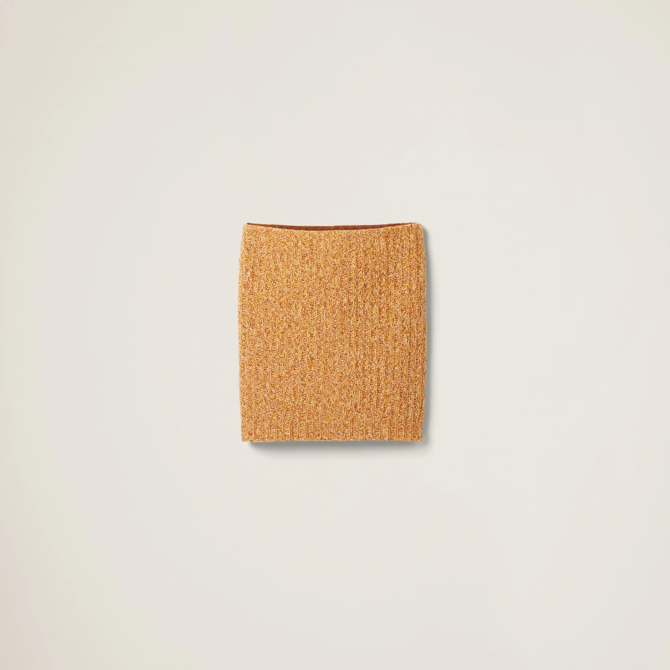 Cinnamon Wool And Cotton Skirt | Miu Miu