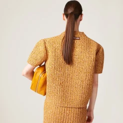 Cinnamon Wool And Cotton Sweater | Miu Miu