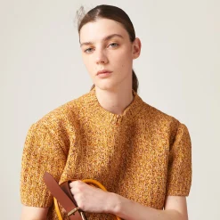 Cinnamon Wool And Cotton Sweater | Miu Miu