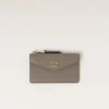 Clay Grey Leather Card Holder | Miu Miu
