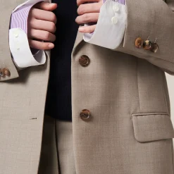 Clay Grey Single-breasted Gabardine Jacket | Miu Miu