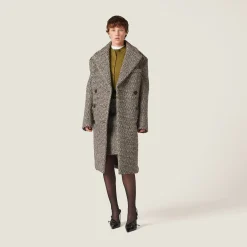 Cocoa Brown Bouclé Skirt | Miu Miu