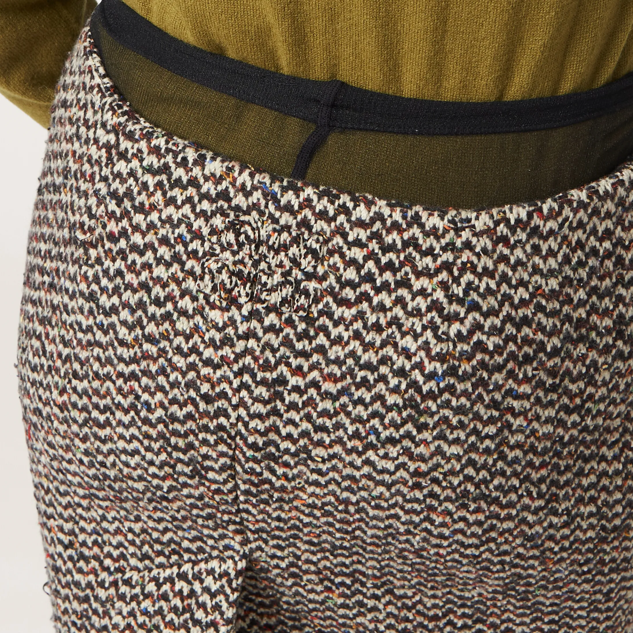 Cocoa Brown Bouclé Skirt | Miu Miu
