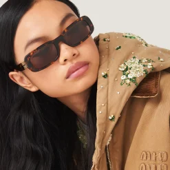 Coffee Lenses Miu Glimpse Sunglasses | Miu Miu