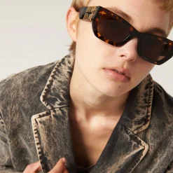 Coffee Lenses Miu Glimpse Sunglasses | Miu Miu