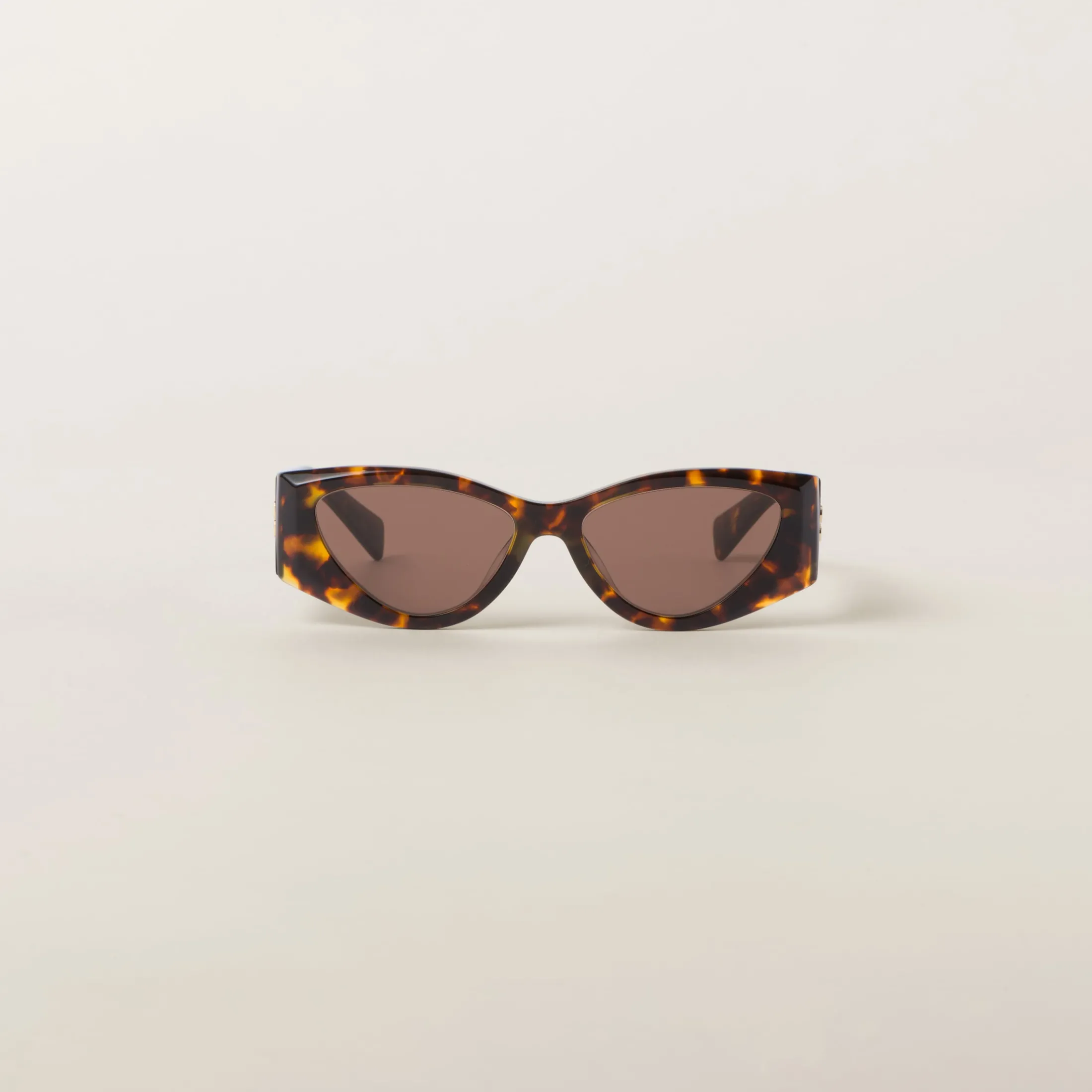 Coffee Lenses Miu Miu Logo Sunglasses | Miu Miu