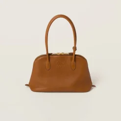 Cognac Leather Bag | Miu Miu