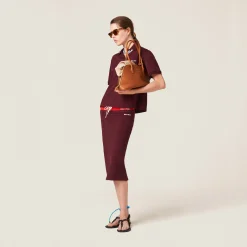 Cognac Leather Bag | Miu Miu