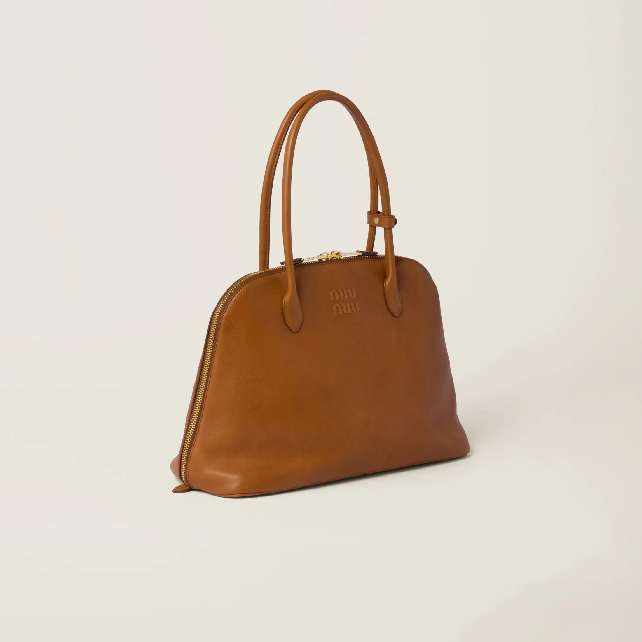 Cognac Leather Bag | Miu Miu