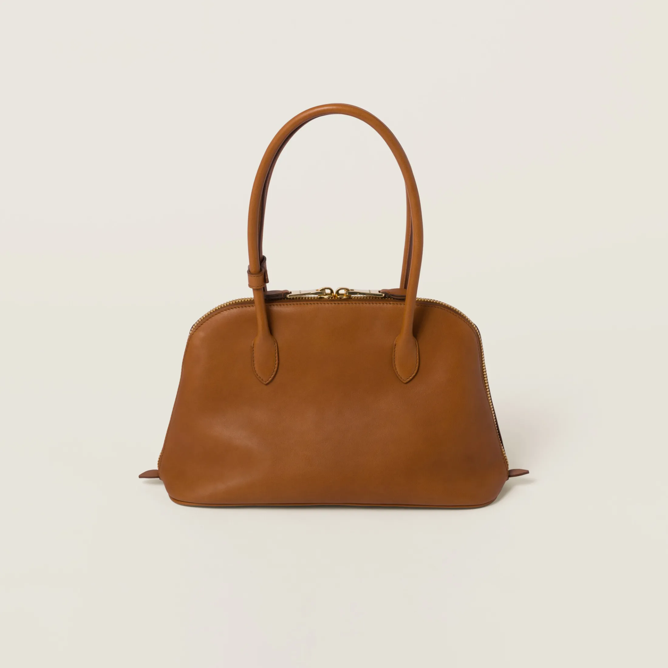 Cognac Leather Bag | Miu Miu