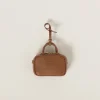 Cognac Leather Micro Bag | Miu Miu