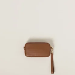 Cognac Leather Pouch | Miu Miu