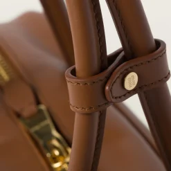Cognac Leather Top-handle Bag | Miu Miu