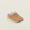 Cognac New Balance 574 X Miu Miu Marbleized Denim Sneakers | Miu Miu