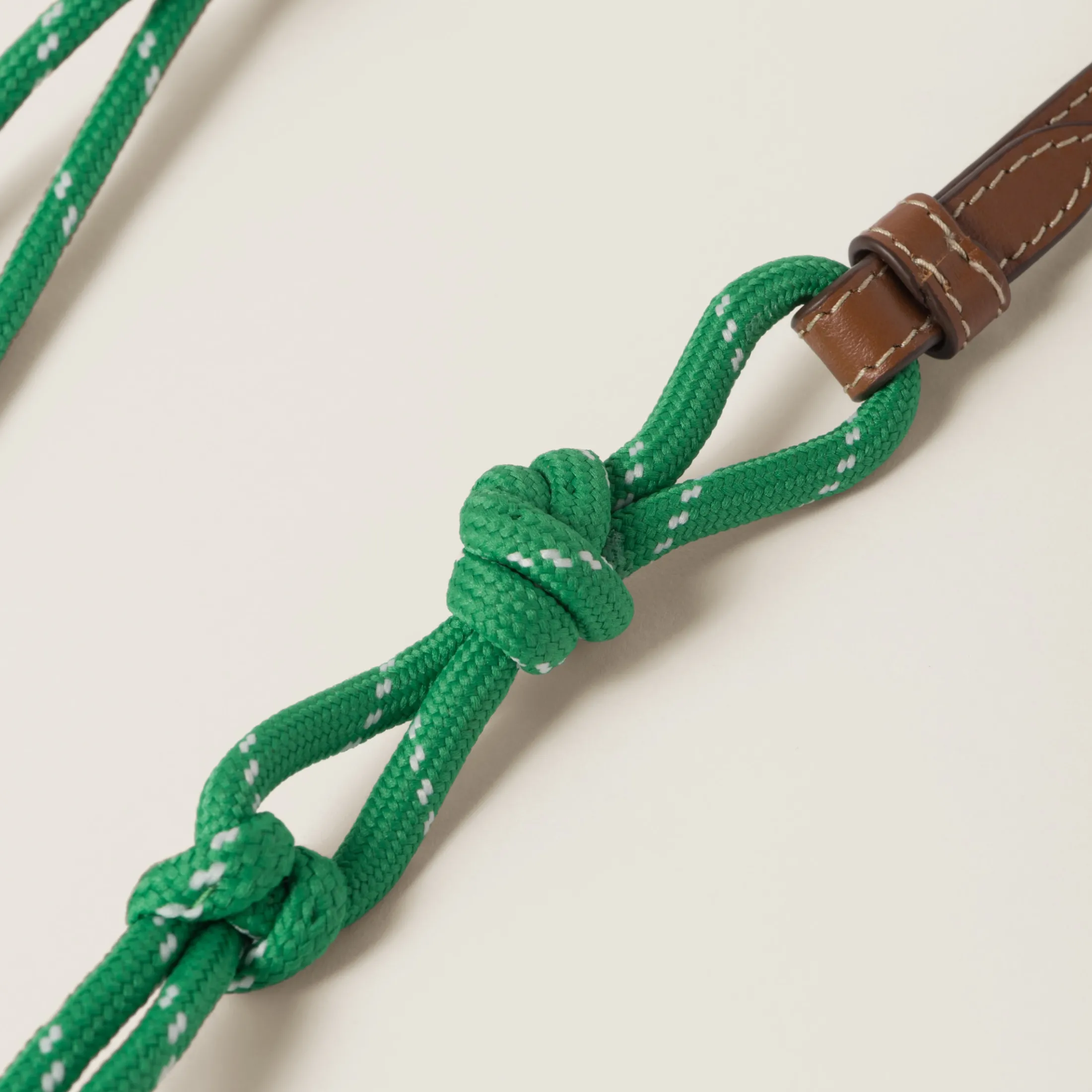 Cognac/emerald Green Miu Miu Glasses Cord | Miu Miu