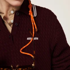 Cognac/orange Miu Miu Glasses Cord | Miu Miu