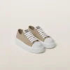 Colonial Beige Denim Sneakers | Miu Miu