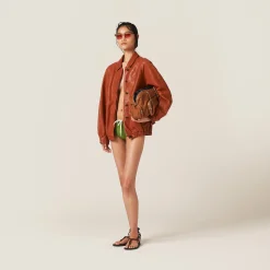 Copper Nappa Leather Jacket | Miu Miu