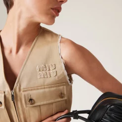 Cord Chino Vest | Miu Miu