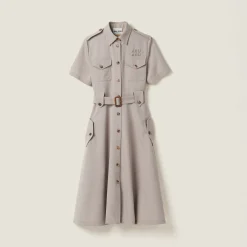 Cord Gabardine Dress | Miu Miu