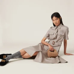 Cord Gabardine Dress | Miu Miu