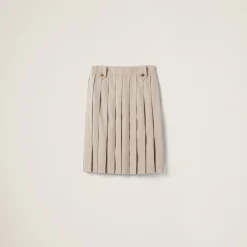 Cord Gabardine Skirt | Miu Miu