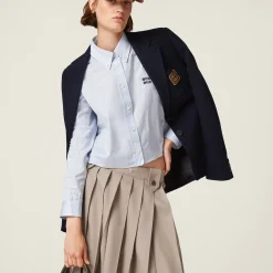 Cord Gabardine Skirt | Miu Miu