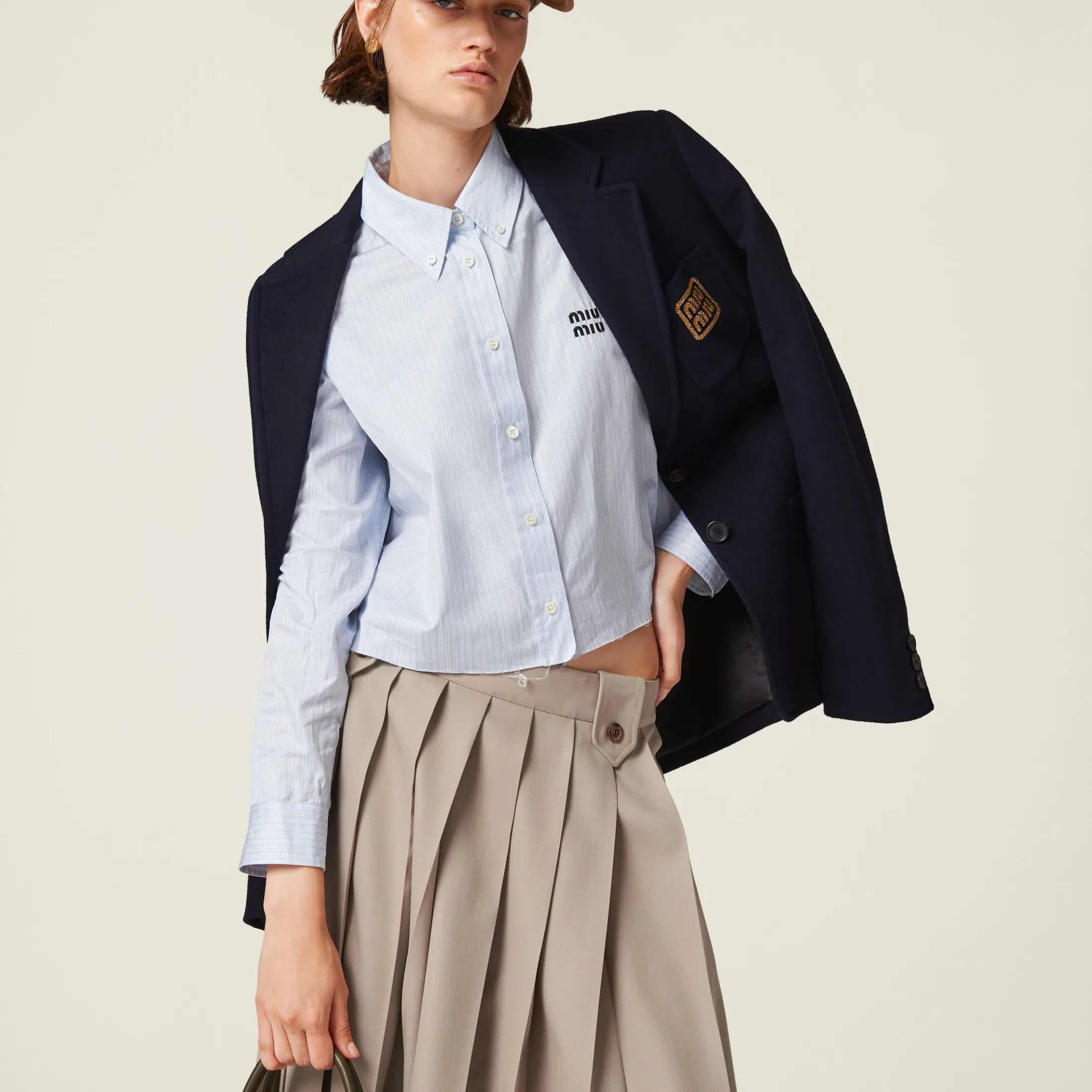 Cord Gabardine Skirt | Miu Miu