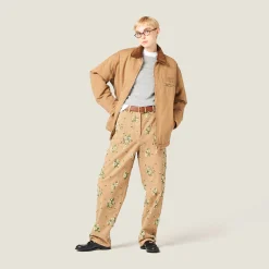 Cord Garment-dyed Gabardine Pants | Miu Miu