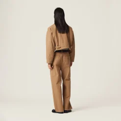 Cord Garment-dyed Gabardine Blouson Jacket | Miu Miu