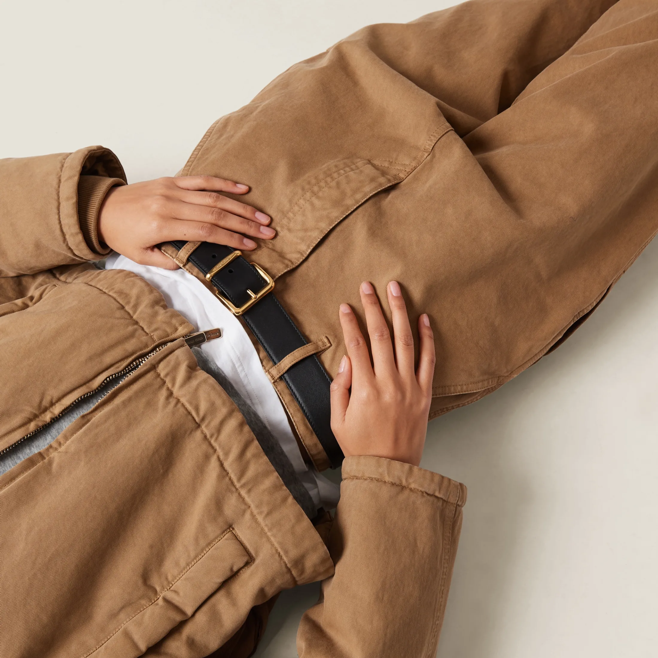 Cord Garment-dyed Gabardine Pants | Miu Miu