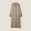 Cord Single-breasted Gabardine Coat | Miu Miu