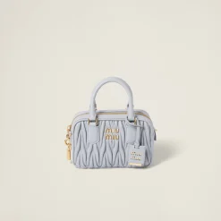 Cornflower Arcadie Matelassé Nappa Leather Bag | Miu Miu