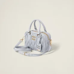 Cornflower Arcadie Matelassé Nappa Leather Bag | Miu Miu