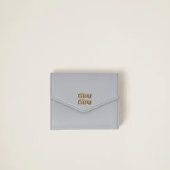 Cornflower Small Leather Wallet | Miu Miu