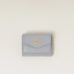 Cornflower Small Leather Wallet | Miu Miu