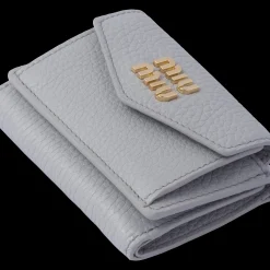 Cornflower Small Leather Wallet | Miu Miu