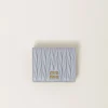 Cornflower Small Matelassé Nappa Leather Wallet | Miu Miu